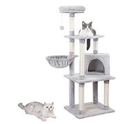 Arbre à chat surdimensionné de 120 cm avec panier pour chat et chaton