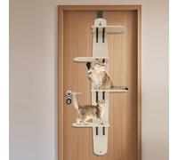Arbre à chat suspendu pour chat - 4 niveaux - Arbre à chat mural en bois - Colonne à chat verticale - Tour à chat suspendue - Arbre à chat mural pour 40/45 mm et un espace de plus de 0,3 cm
