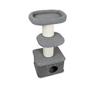 Arbre à Chat, Tour à Chat avec griffoirs recouverts de sisal, lit pour Chat et Grotte, Maison pour Chat d'intérieur, 18,1 x 16,1 x 35,4 Pouces