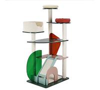 Arbre à Chat Tour à Chat Litière pour Chat Échelle d'escalade en sisal Grand Cadre d'escalade Multifonctionnel pour Chat Cat Villa Centre d'activités pour Chats