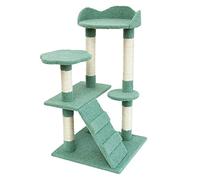 Arbre à Chat, Tour d'activité à Plusieurs Niveaux pour Chatons avec griffoirs et recouvert de Peluche Douce, pour Petits Chats, Chatons, Jeu et Repos