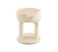 Costway Arbre À Chat 53 Cm Avec Boule De Fourrure, Corde En Sisal Et Perchoir À Dessus Souple, Tour D'arbre Pour Chaton/Chat, Beige