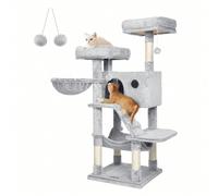 Arbre À Chat, Tour De Jeux, Grand, Doux, Gris Y Blanco Ombré