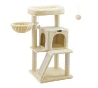 Arbre à Chat, Tour de Jeux, Grand Plate-Forme, Rose Bonbon/Beige/Blanc Crème/Gris Foncé/Gris Clair À propos de cet article[BIENVENUS AUX GROS CHATS]Avec une grande plate-forme de 45 x 30 cm, les gros 