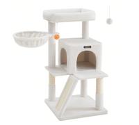 Arbre à Chat, Tour de Jeux, Grand Plate-Forme, Rose Bonbon/Beige/Blanc Crème/Gris Foncé/Gris Clair À propos de cet article[BIENVENUS AUX GROS CHATS]Avec une grande plate-forme de 45 x 30 cm, les gros 