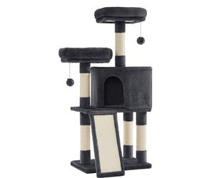 Arbre à Chat, Tour Poteaux à Gratter 115 cm, Gris Anthracite À propos de cet articlePetit espace, grande joie : Faire plaisir à son chat quand on vit dans un petit espace ? C'est possible avec cet arb