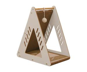 Arbre à Chat Triangulaire - Jouet en Papier ondulé, Poteau interactif pour avec Design sacré, enrichissement du Sommeil pour Escalade intérieure, entraînement au Jeu, Protection du Tapis de Sol