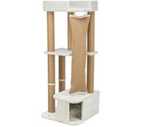 Arbre à chat - TRIXIE - Active - Blanc - Jute et Peluche - 150 cm de hauteur