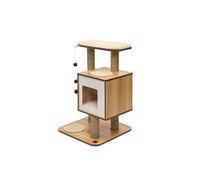 Catit – Arbre à chat Vesper V – Base noyer – H 81,5 cm – Noir