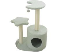 Arbre à Chat Villa pour Chat Cadre d'escalade pour Chat litière pour Chat Arbre à Chat Colonne à gratter pour Chat en Une Seule pièce Petit Jouet pour Chat avec Plateforme de Saut Arbre à Chat