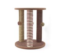 Arbre à Chats - Griffoirs Grattoirs Sisal Naturel avec Jeu Boules，Colonne de Grattage Chat avec Plateforme D'activités（40×40×48cm）