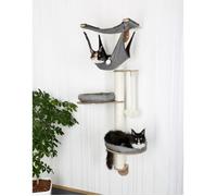 Arbre à chats mural - Kerbl - Dolomit 2.0 Tofana - Gris - Bois et polyester - 160 cm