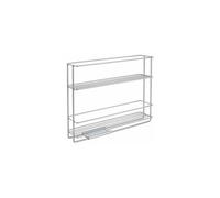 Metaltex Étagère à épices coulissante EASYFIX Sans perçage Polytherm antirouille 28x6x22 cm