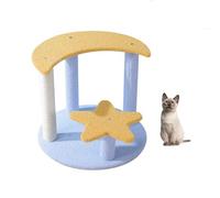 Arbre à griffer pour chat, Cadre d'escalade et griffoir for chat d'intérieur Étoile et Lune, plusieurs tailles, multicolore