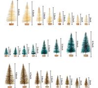 arbre à guirlandes de bureau 24pcs Arbre de décoration de Noël facile à assembler pour l'entrée et l'arrière-cour