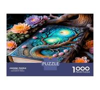 Arbre à Livres, Cosmos 1000 Pièces Pack Puzzle Magie littéraire Mythique Puzzle Classique Carton Premium - Anti-Stress Déco Murale, Cadeau Femmes Hommes Seniors Passionnés 52x38cm/1000pcs