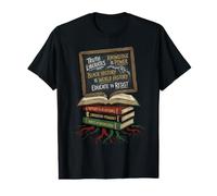 Arbre à Livres du Mois de l'histoire des Noirs sur Les Leaders Noirs Afro-américains T-Shirt Graphique avec Valeur