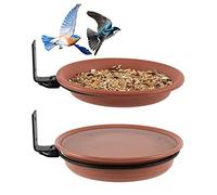 Arbre à mangeoire pour Oiseaux, Plateau d'alimentation monté 4 pièces, Bol de Bain-Marie