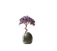 Arbre à monnaie en cristal de citrine naturel, arbre de prospérité fabriqué à la main pour la richesse et la décoration Feng Shui, Aventurine, Acétate, Pas de pierre précieuse
