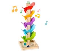 Arbre à Musique en Bois avec Billes, Jouet de Chute de Balle Montessori, Balle d'apprentissage éducatif, Jouet d'arbre sonore Montessori pour Anniversaire garçons et Filles, Goutte