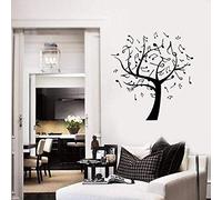 Arbre À Musique Stickers Muraux Notes De Musique Chambre Décoration Murale Art Autocollants Vinyle Maternelle Stickers Muraux Musique Salle De Classe Concert 57X60 Cm