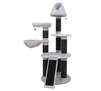 Arbre À Ottawa Gris Noir 78x78x200cm Corde D'Escalade pour Chats Ebi Europet