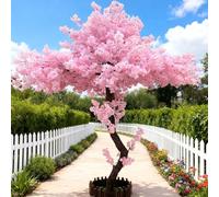 Arbre à souhaits de cerisier artificiel fait à la main pour intérieur et extérieur, décoration de mariage, grande taille 1,5 m x 1 m, parfait pour les événements et la décoration de la maison