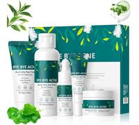 Arbre à Thé Ensemble de Soins de la Peau, Anti Imperfection, Kit Skincare Routine, avec Crème Nettoyante, Toner, Sérum, Gel, Coffret Cadeau de Soins de la Peau pour Adolescentes et Femmes