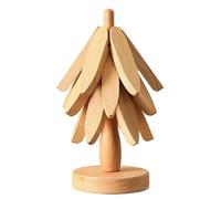 Arbre À Trivet - Pliable Dessous De Plat en Bois - Coussinets De Cuisine pour Plats Chauds pour Cuisine De Noël Table Salle À Manger Tasse Théière Bol Casseroles