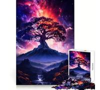 Arbre ancestral des origines Puzzle pour Adultes 1000 pièces Développement cérébral Activité de Loisirs Nettoyage et Joie de Noël (38x52cm)