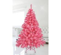 Arbre Artificiel 150cm de Noël en Rose - avec Support en métal