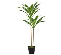 Arbre artificiel cordyline - HOMCOM - avec 29 feuilles - pot effet mousse - en PEVA - 90 cm - vert