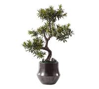 Arbre Artificiel Décoratif De 66 Cm (26 Pouces), Bonsaï D'Intérieur Et D'Extérieur, En Pot De Céramique Pour Salon Ou Entrée, Idéal Pour La Décoration De La Maison, Du Bureau Ou D'Une Étagère.