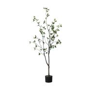 Arbre Artificiel d'intérieur Arbres Artificiels Intérieur Extérieur en Pot Faux Arbre Décoration pour Maison Jardin Bureau Arbre Artificiel (Une Couleur 150 cm)