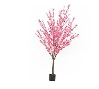 Arbre Artificiel d'intérieur, Plante de Simulation, bonsaï, décoration de la Maison, Salon, hôtel, décoration, Faux Arbre, Fausses Plantes, Arbre Artificiel (Rose 170 cm)