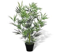 Arbre Artificiel en Bambou avec Feuillage Résistant aux UV & Design Anti-Allergie 80 cm