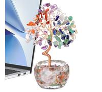 Arbre artificiel en , décoration faite à la main en , bijou d'arbre de , prospérité et décoration de table pour les zones de méditation
