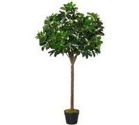 Outsunny Arbre Artificiel Plante Artificiel Alstonia scholaris Hauteur 1,2 m Tronc Branches Lichen 693 Feuilles Grand réalisme Pot Inclus