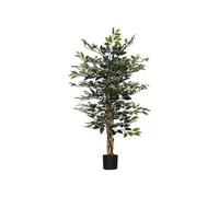 Plante artificielle ficus banian H.1,3 m lichen pot inclus