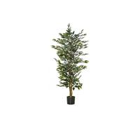 HOMCOM Arbre Artificiel Plante Artificiel ficus Hauteur 1,5 m Tronc Branches Liane Lichen Feuilles Grand réalisme Pot Inclus | Aosom France