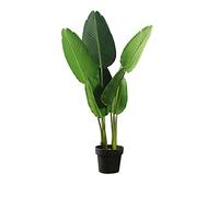 Arbre Artificiel Plante Artificielle Bananier Artificiel Voyageur Fausse Plante Verte en Pot Intérieur Salon Plante Décoration Ornements Décorer (A 120 cm)