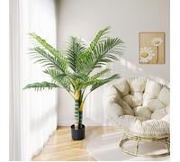Arbre Artificiel, Plante Artificielle Déco. Palmier avec Pot pour Décoration Intérieur Extérieur -Comme Réel- H 120cm
