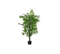 Arbre artificiel plante artificielle ficus H.1,35 m tronc branches liane lichen feuilles grand réalisme pot inclus