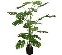 HomCom Plante artificielle Monstera H.1,8 m, feuilles de tortue, pot inclus, grand réalisme