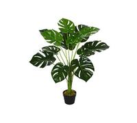 Arbre artificiel plante artificielle Monstera H. 85 cm tronc branches lichen feuilles de tortue grand réalisme pot inclus