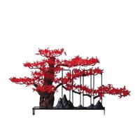 Arbre Artificiel Simulation de pin de Bienvenue for entrée, Bureau, Maison, Salon, hôtel Zen, Salle d'échantillon, Ornements décoratifs Plantes Artificielles D'intérieur(B)