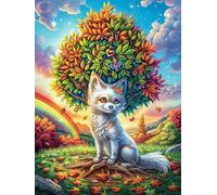 Arbre avec des fleurs au coucher du soleil 1000 Pieces Casse-tête Amateur D'Art En Carton Haute Qualité Conte de fées d'accompagnement magique Très Difficile Niveau Expert Décoration Murale Cadeau Noë