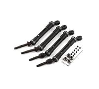 Arbre Cardan Essieu Arrière Arbre De Transmission Avant/arrière En Acier CVD Robuste Pour Traxxas 4x4 SLA017/SLA018 Slash Rustler VXL Stampede 1/10(Black 4pcs)