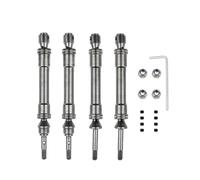 Arbre Cardan Essieu Arrière Arbre Transmission Avant Arrière Acier CVD Robuste Pour Traxxas Slash 4X4 Slash Rustler VXL Stampede 4X4 VXL 1/10(Titanium 4pcs)