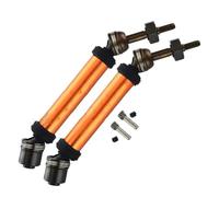 Arbre Cardan Joint Universel D'arbre Transmission Arrière CVD Pour Traxxas 1/10 Pour Rustler Pour Hoss Pour Stampede 4X4 Pour VXL RC 6852A 6852R Denture Extérieure(Orange)